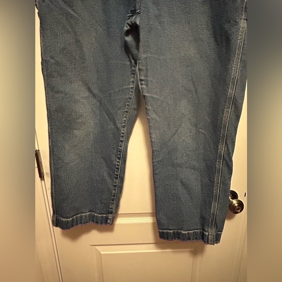 GAP Carpenter Pants button fly women’s 16 blue indigo high rise 90’s crop grunge - Picture 5 of 16